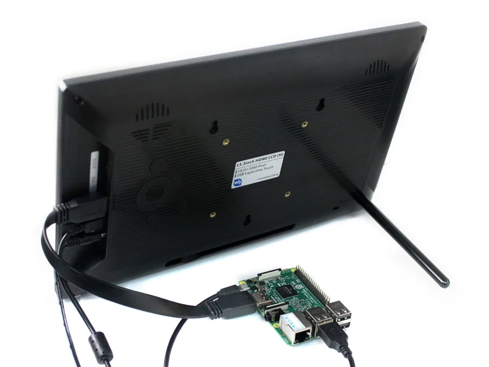 13 3 дюймовый HDMI LCD (H) IPS дисплей с крышкой из закаленного стекла работает как