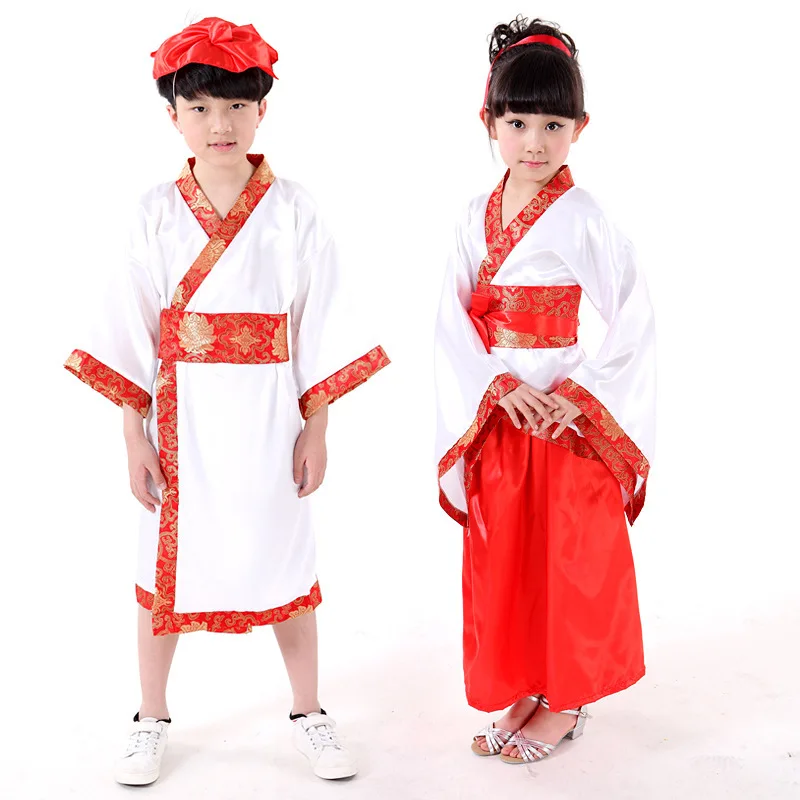 2018 популярный традиционный Древний китайский костюм hanfu детская одежда для