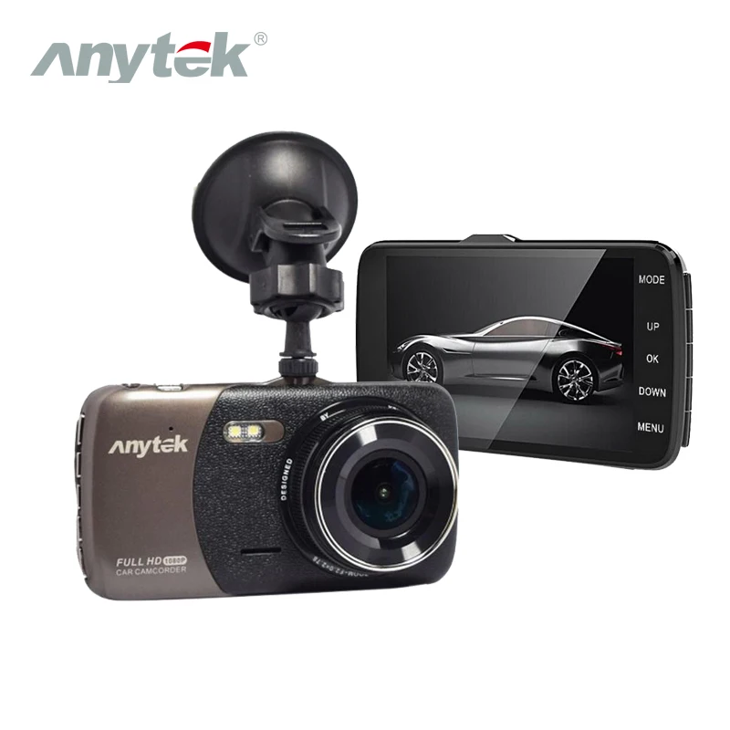 Автомобильная камера Anytek B50 4 0 &quotFHD 1080P Dash Cam Автомобильные видеорегистраторы с