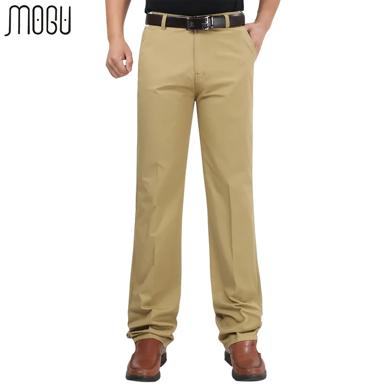 Мужские Свободные повседневные брюки MOGU однотонные мужские с завышенной талией