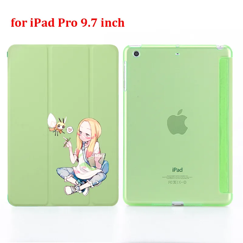 for pro 9.7 inch Чехол для планшета с принтом девочки из мультфильма для Apple iPad Pro 9," 10,5" 1" из искусственной кожи, складной чехол-книжка - Цвет: for pro 9.7 inch