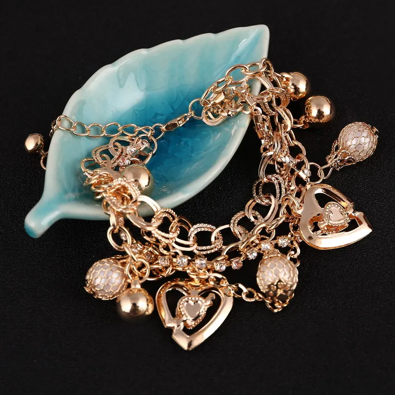 Hesiod модные ювелирные изделия сердце кулон многослойная цепочка золотого цвета