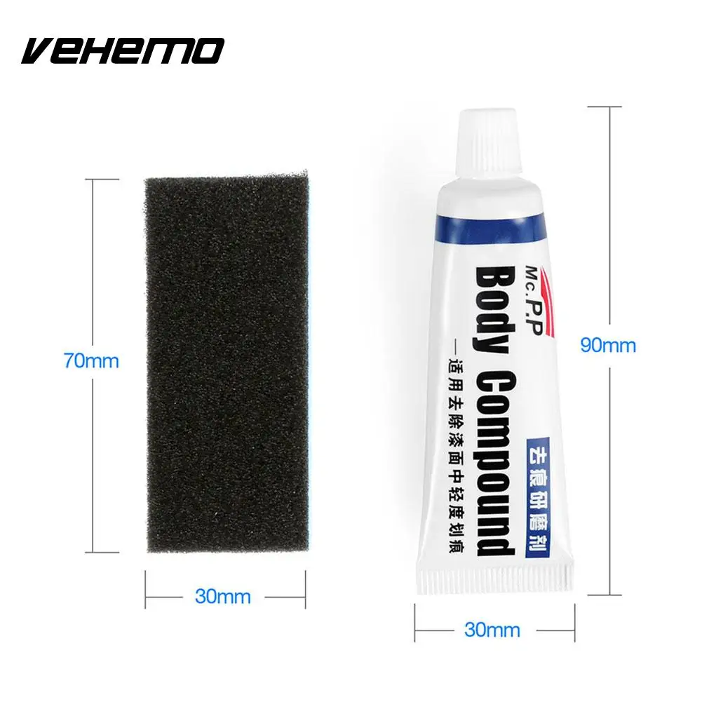 Vehemo Автомобилей Scratch Remover паста с губкой кистью волшебной ластик вставить