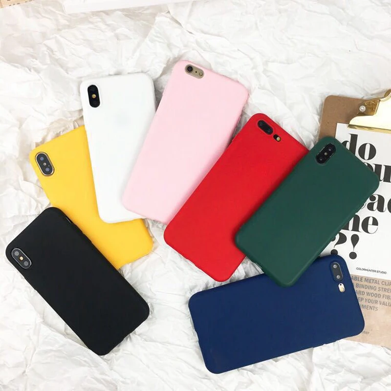 Милый цветной Мягкий чехол из ТПУ для iPhone 6, 6 S, 7, 8 Plus, чехол для телефона, чехол s, для iPhone X, XR, 11 PRO, XS, MAX, мягкий силиконовый чехол
