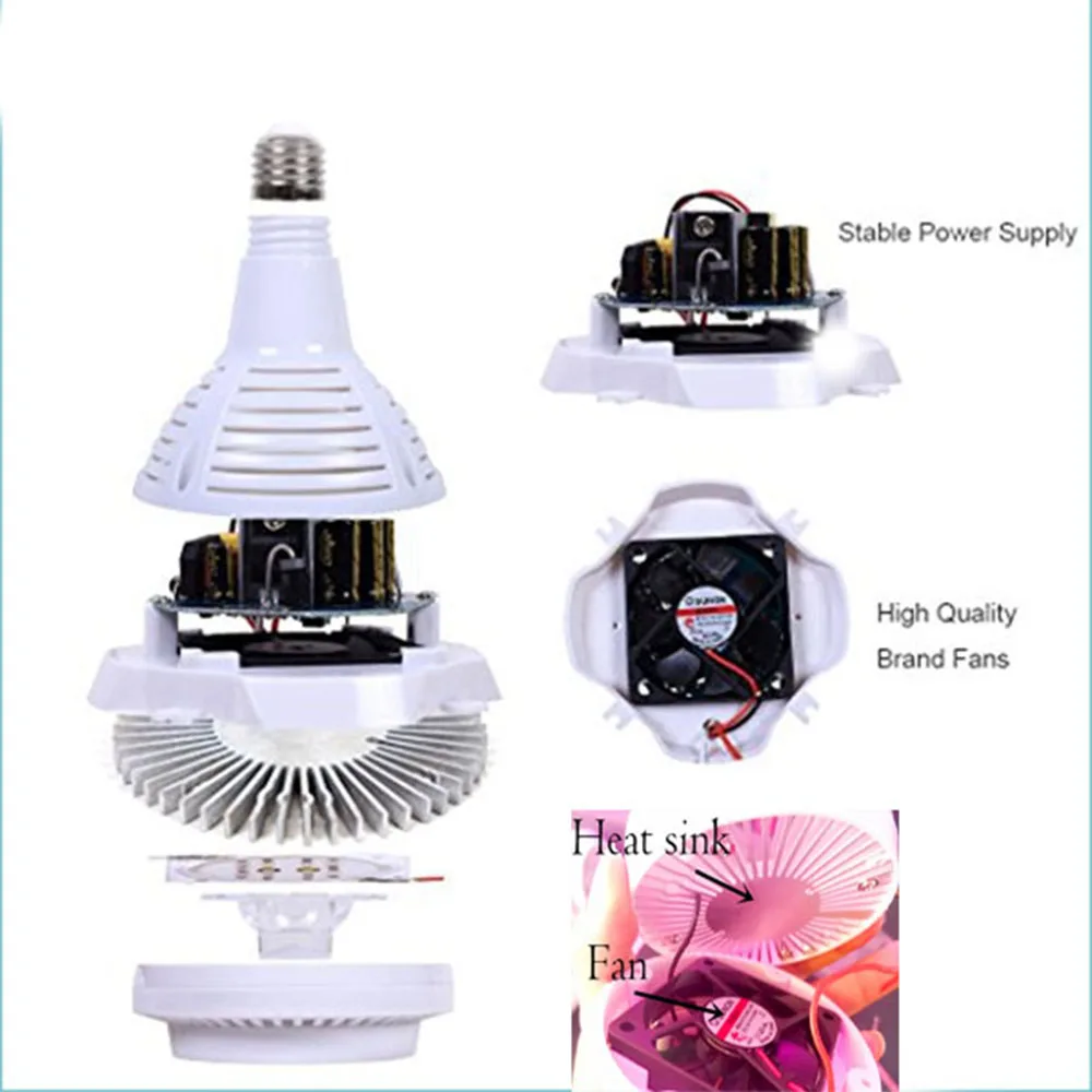 Все Красный светодиодный светать COB растут свет E27 гидро расти лампы для