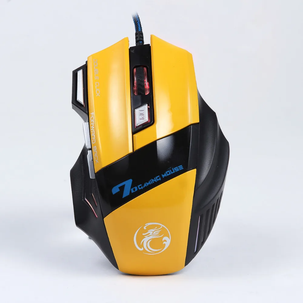 5000 DPI 6 Button Mouse Gamer Gaming Multi Color LED Optical USB Wired Mouse+ Small Pad | Компьютеры и офис