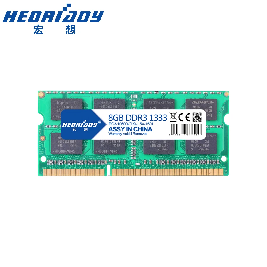 Ноутбук HEORIADY DDR3 8 Гб 1333 МГц Память ОЗУ память для ноутбука sodimm|Оперативная память|