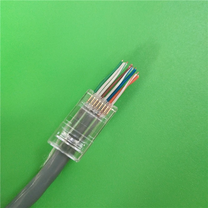 100 шт. разъемы для кабеля ethernet CAT6 RJ 45 8P8C RJ45 8pin Неэкранированные модульные клеммы с