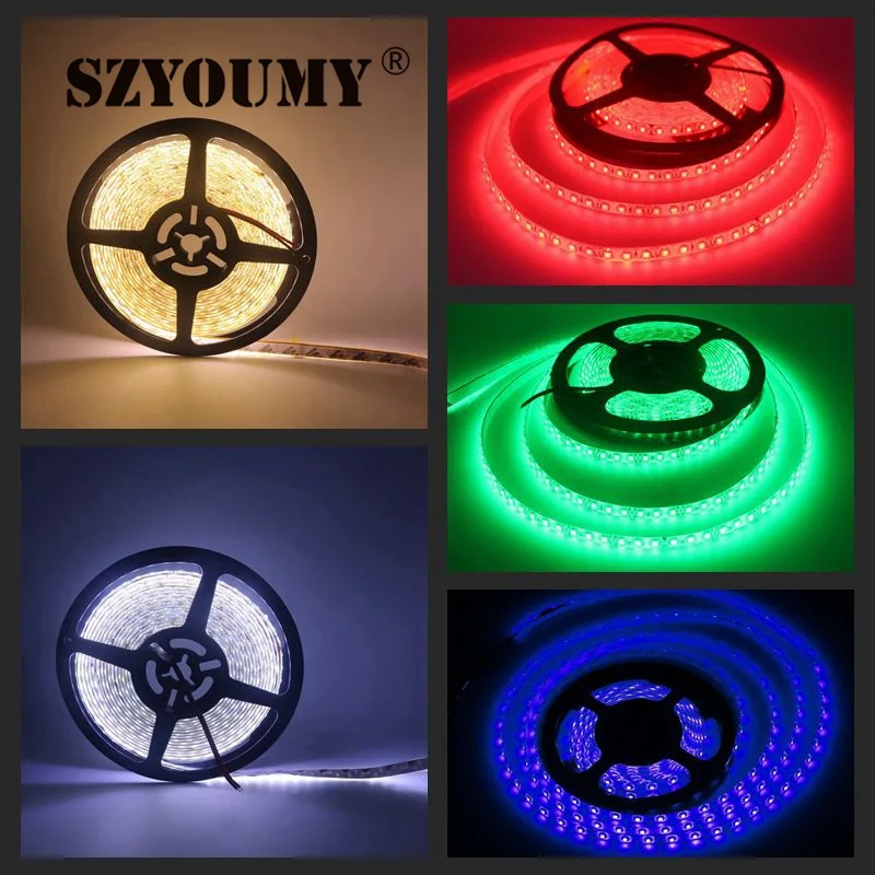 

SZYOUMY Free shipping! DC12V 50M/Lot 2835 SMD 120Led/m 600 Leds Epoxy Resin IP65 waterproof Flexible LED Strip Light