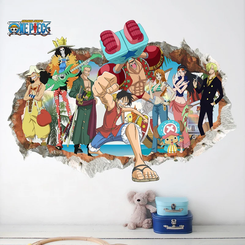 Стандартная цельная обезьянка D. Luffy аниме стикер соломенная шляпа Пираты все
