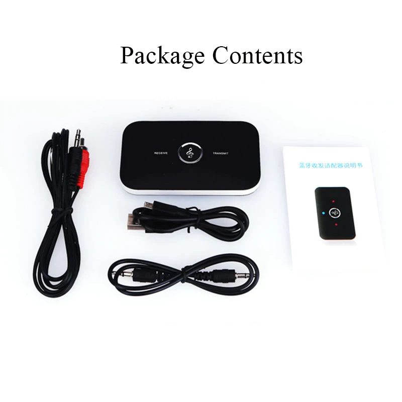CRDC Bluetooth Receiver Transmitter 4.1 2RCA 3.5mm Jack Aux Car Audio Receiver Wireless Adapter Music for Headphone Speaker