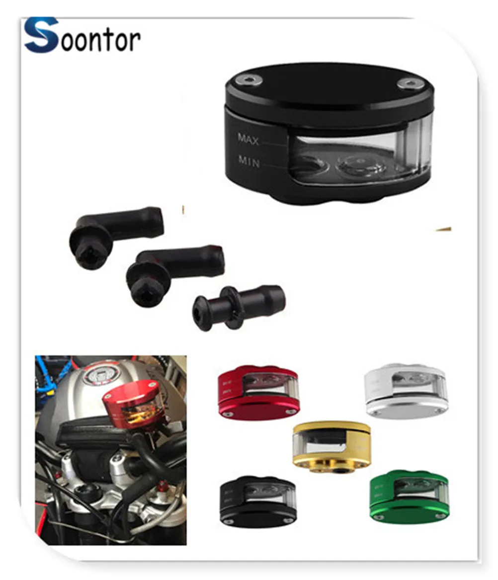 2018 new Universal Motorcycle Brake Fluid Reservoir Clutch Tank Oil Cup For HONDA CRF1000L XR650R YAMAHA R6S EUROPE VERSION | Автомобили и