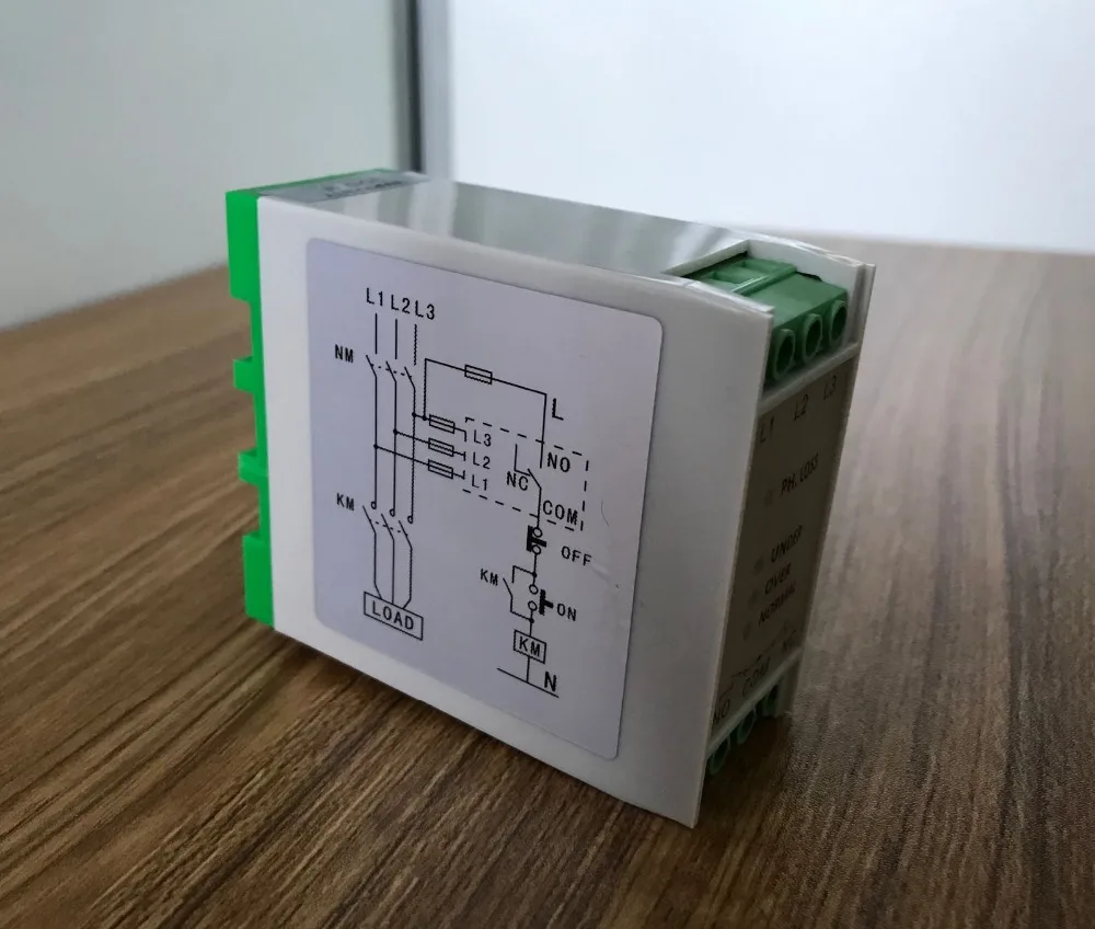 GINRI JVR-383 220V phase loss protection voltage monitoring relay dc | Обустройство дома