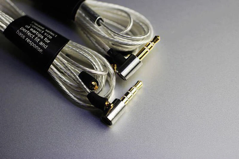 OKCSC для Beyerdynamic XELENTO MMCX разъем Aftermarket кабель 3,5 с микрофоном OCC один кристалл серебро для телефона IOS и Andriod