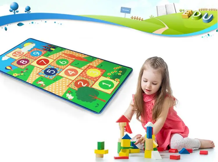 Горячая Распродажа детский игровой ковер Hopscotch тематический для дома гостиной