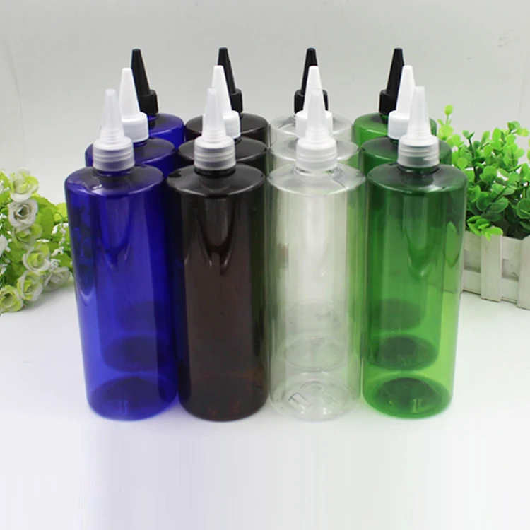 

2/10pcs 500ml Plastic Empty Transparent PET Bottle with Sharp Cover Colorful 500cc Cosmetic Toner Liquid Refillable Container