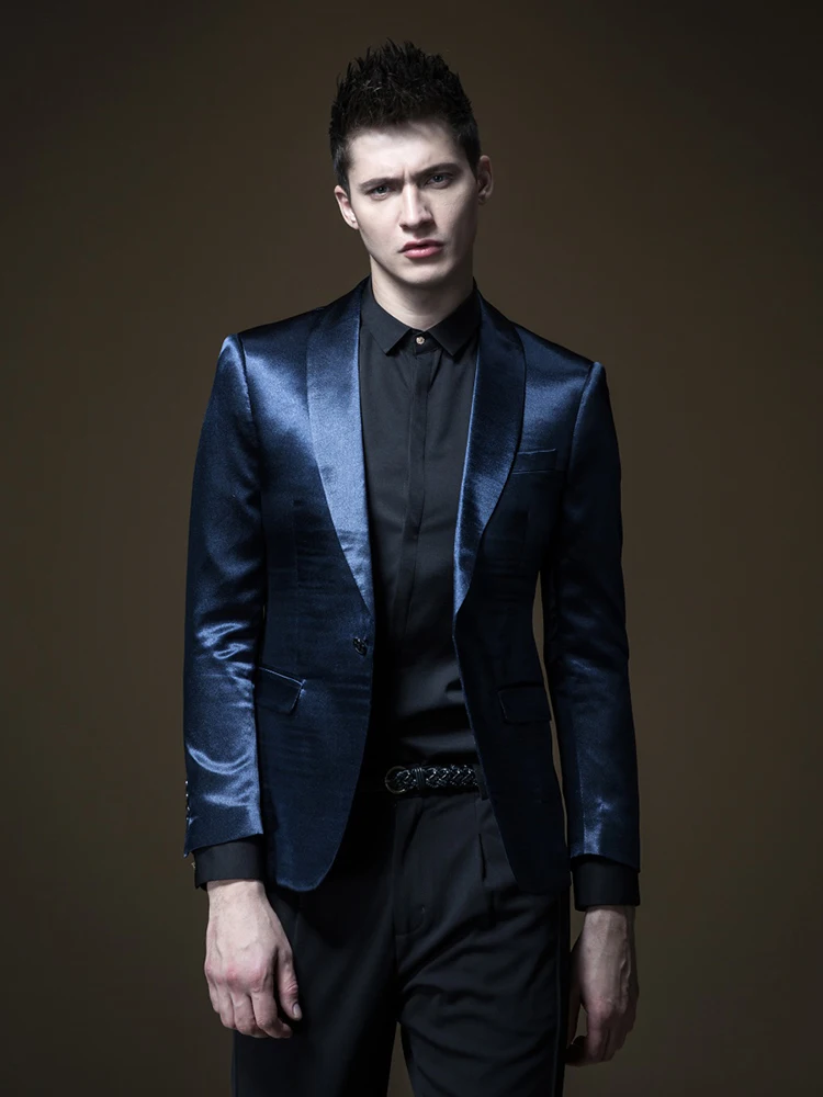 

2019 Blazer Masculino Costumes For Singers Pinli Spring New Men's Decoration Single Western Leisure Suit Jacket Top B191106116