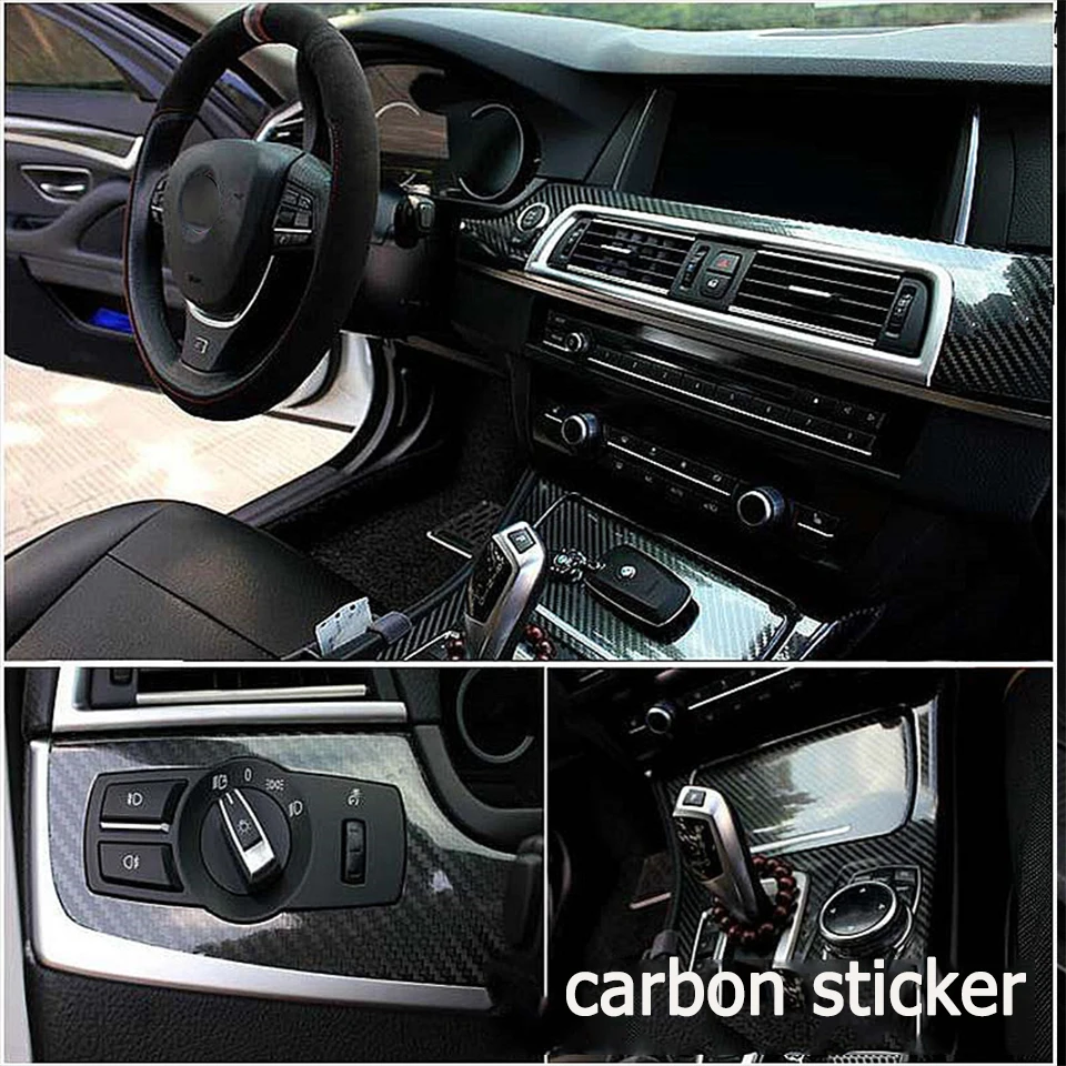 Автомобильные наклейки OVERE 5D из углеродного волокна для Fiat 500 VW Polo Golf MK4 4 5 6 MK7 Touran T5
