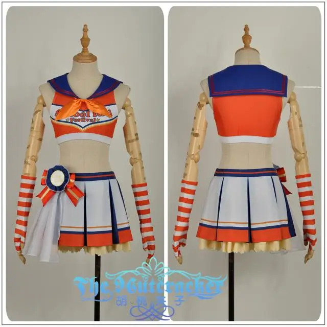 Аниме Love Live! Sunshine Takami Chika черлидер Униформа вечерние платья Косплей Костюм для