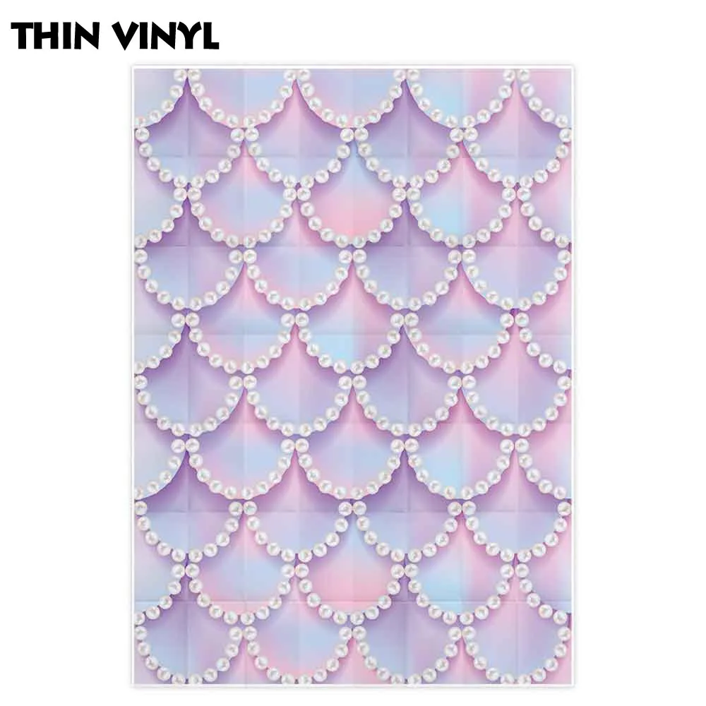 Фон для фотосъемки Allenjoy чешуя Русалки пастельный жемчуг день рождения