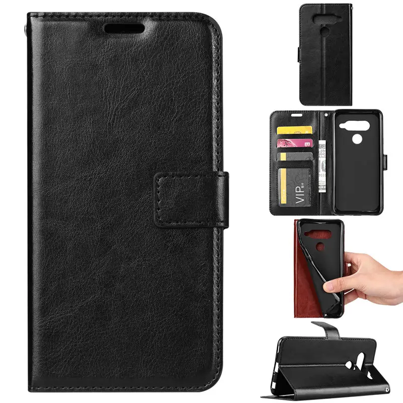 Роскошный кожаный флип чехол для LG G3 G4 sstylus G5 G6 G7 thinq V20 V30 V40 Stylo 4 3 2 Plus X Мощность