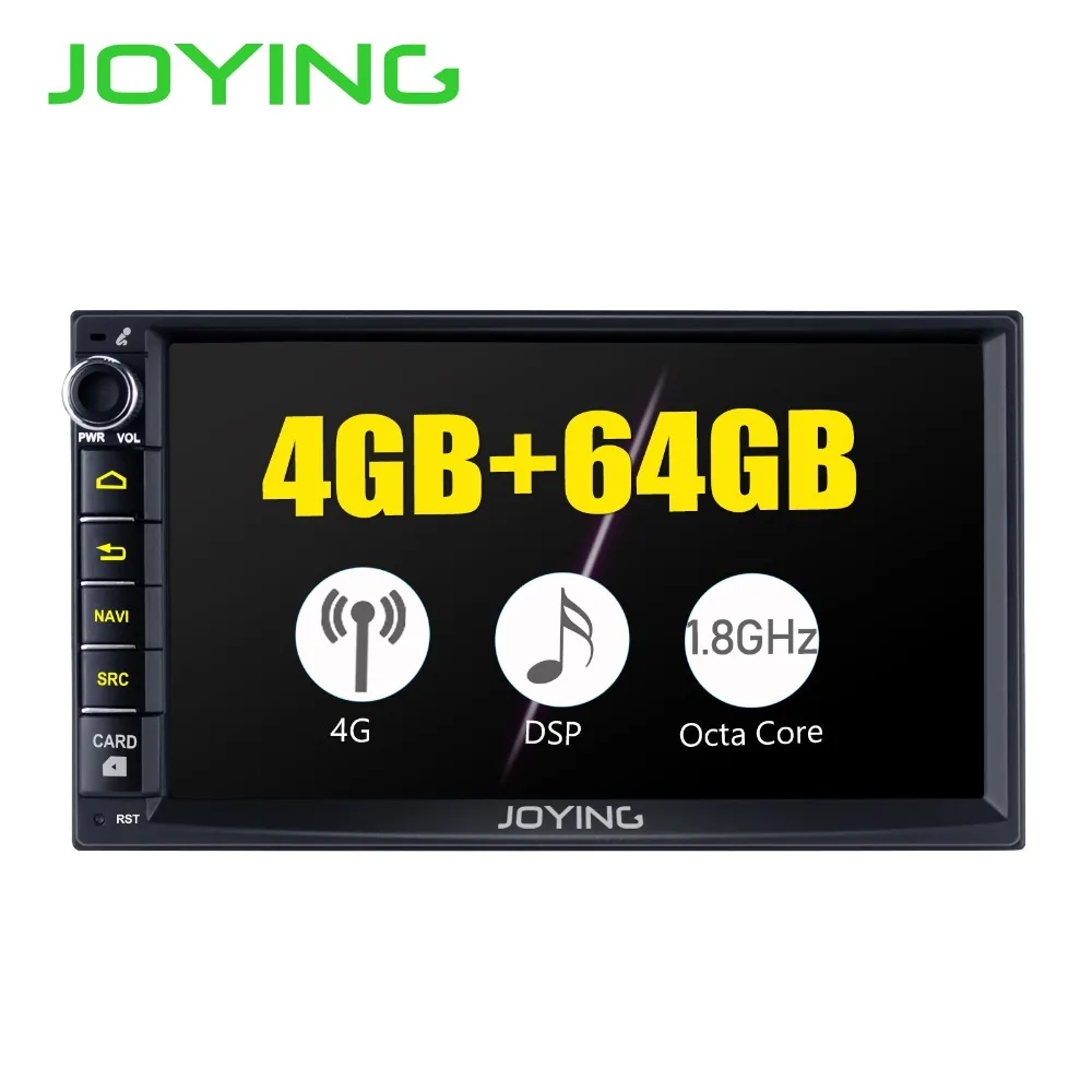 Автомобильный радиоприемник JOYING 2 DIN Android 8 1 4 Гб + 64 поддержка 4G GPS-навигация DSP