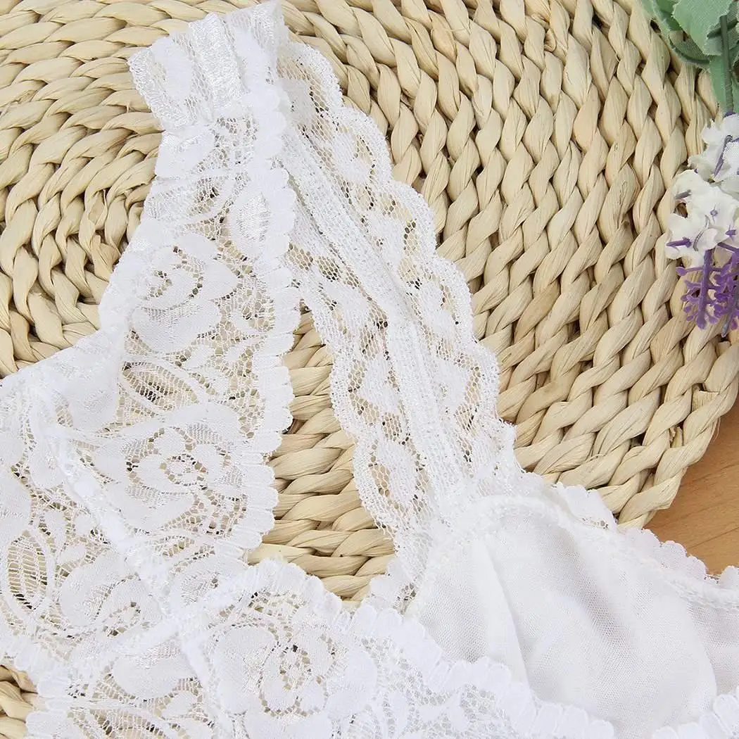 Crop Casual Lace Floral Front Non Padded Pullover Women Top Bra | Женская одежда