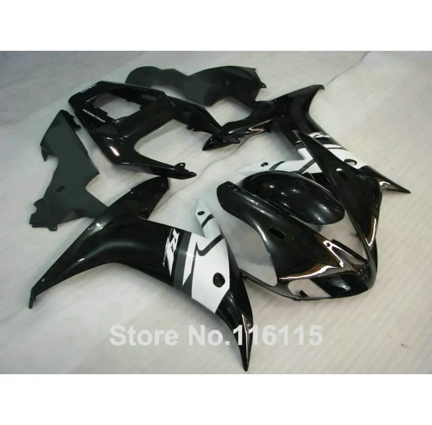 MOTOMARTS обтекатель комплект для YAMAHA R1 2002 2003 белый черный Обтекатели полная литья