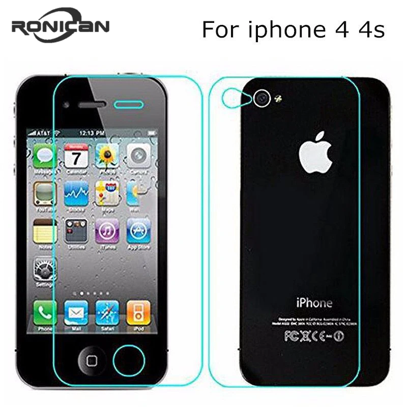 Закаленное стекло 2.5D для iPhone 4 2 шт./лот 0 3 мм защиты экрана от взрывов Защитная