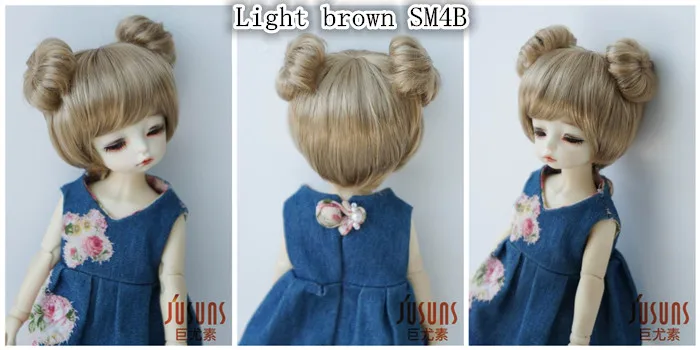 JD301 1/8 1/6 милый синтетический мохер BJD кукольный парик модный двойной круг концентрический хвост Размер 5-6 дюймов 6-7 дюймов аксессуары для кукол
