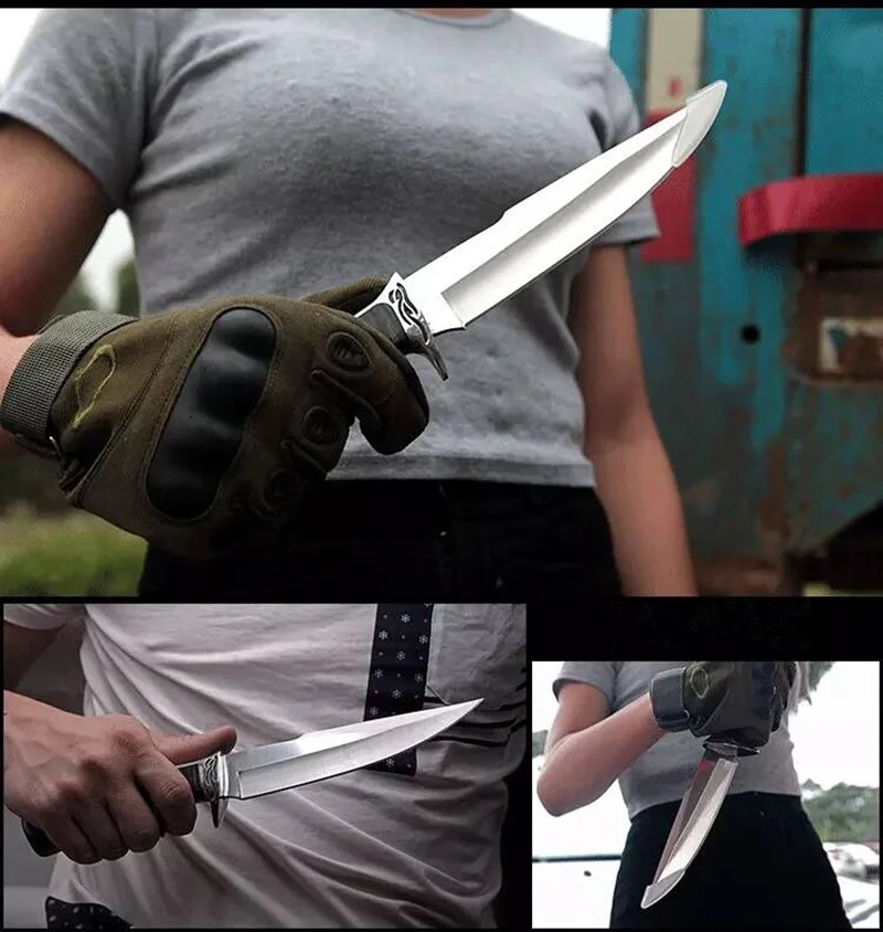 OUTDOOR Fixed Blade Tactical Knife Mountaineering Field Survival Knives Self Defense Sabre Hunting Camping Cutting Knifes | Инструменты
