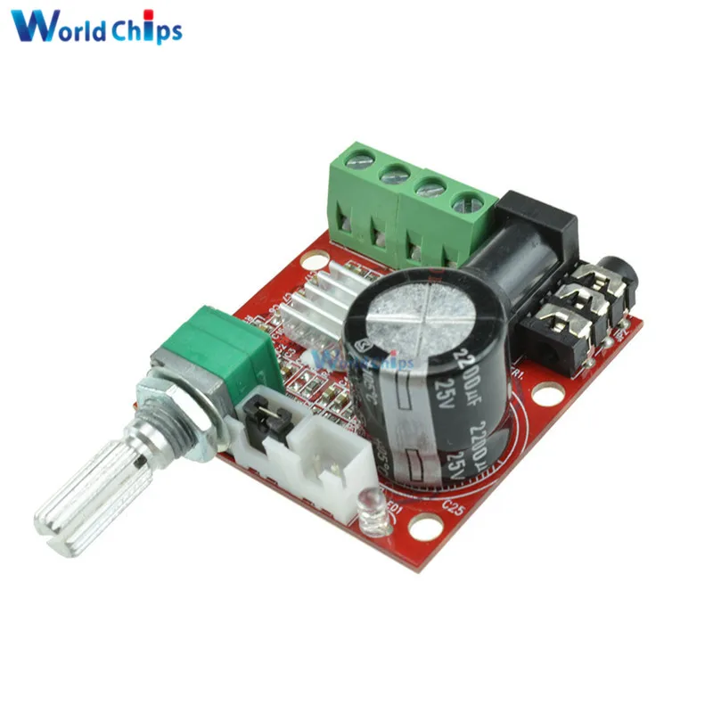 12 В Mini Hi Fi PAM8610 аудио стерео усилитель плата 2X10W двухканальная D Класс умная