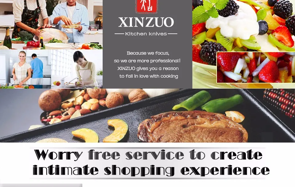 XINZUO 7 ''японский нож шеф-повара немецкий стальной кухонный нож супер острый лучший нож Santoku Палисандр Ручка кухонный инструмент лучший подарок