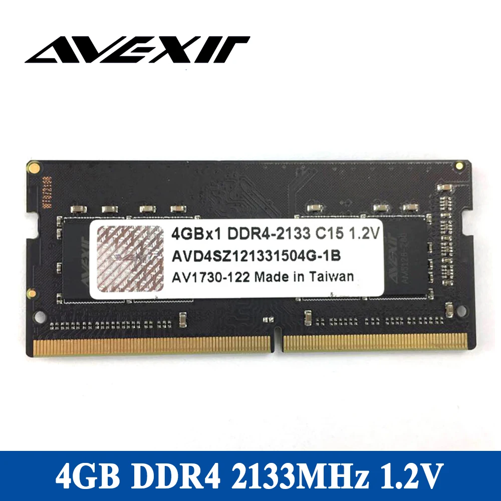 Avexir ноутбук оперативная Память DDR4 4 ГБ/8 ГБ/16 ГБ 2400 МГц напряжение 1 2 В 15 36 PC4 19200 CL15