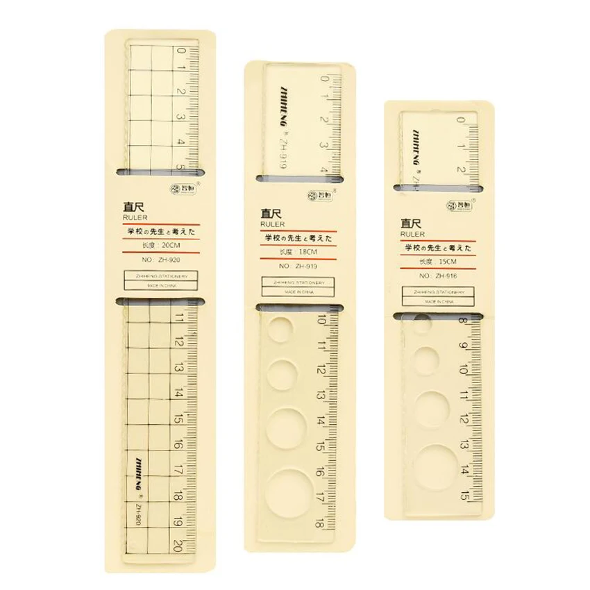15/18/20cm Candy-colored plastic ruler Measuring Straight Creative model Ruler Tool Promotional Gift Stationery Student Prize | Канцтовары