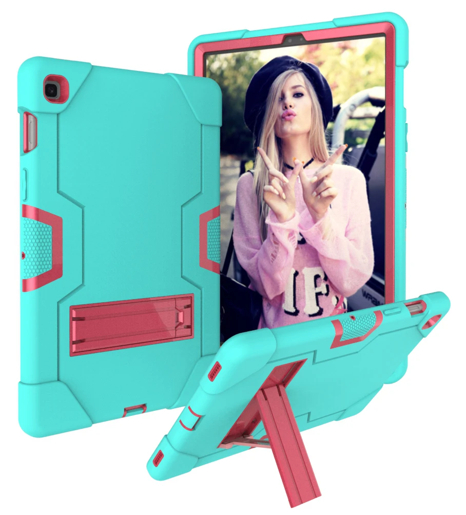 Shockproof Case for Samsung Galaxy Tab S5e 10.5 Case Cover T720 T725 SM-T720 SM-T725 Tablet Shell Funda Coque with Stand Holder