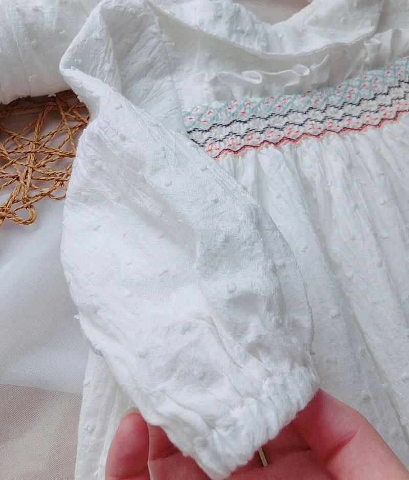 Осенние топы для девочек с длинным рукавом милые белые маленьких | Мать и ребенок