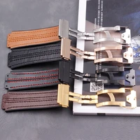mens strap accessories 19mmx25mm for hublot big bang ladies outdoor sports and leisure waterproof natural rubber strap buckle