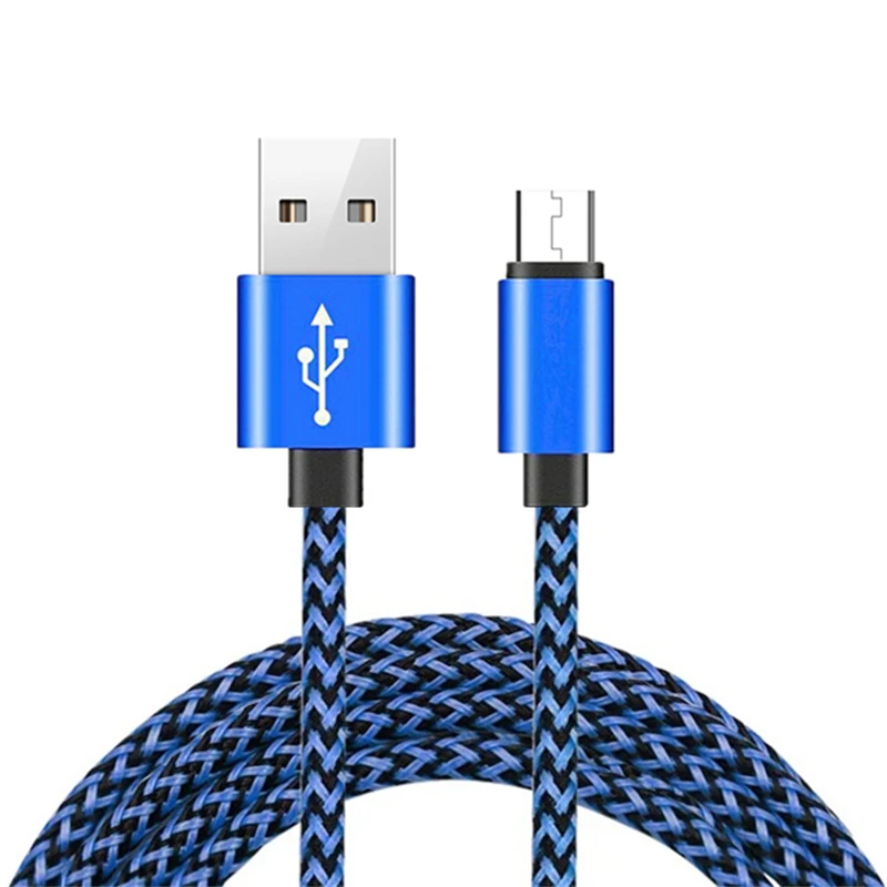 Металлический Плетеный Micro USB кабель синхронизации данных и зарядки для Redmi 5 Plus 6A 6 Pro Note 2 3 4 4X 5A быстрое зарядное устройство для телефона Android USB кабель