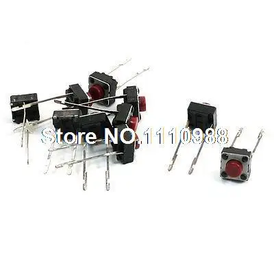 

Momentary Action 2 Pins Micro PCB Tact Push Button Switch 6x6x5mm 10 Pcs