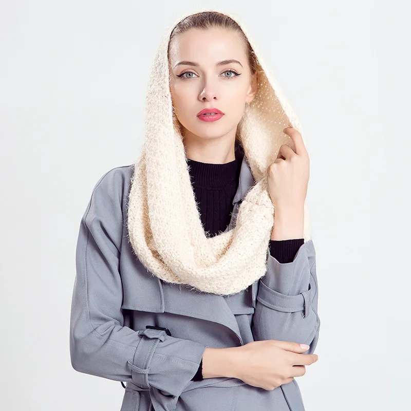 Женщины люксовый бренд кашемир вязать мыс wrap хиджаб равенкло Ма Haimao моды