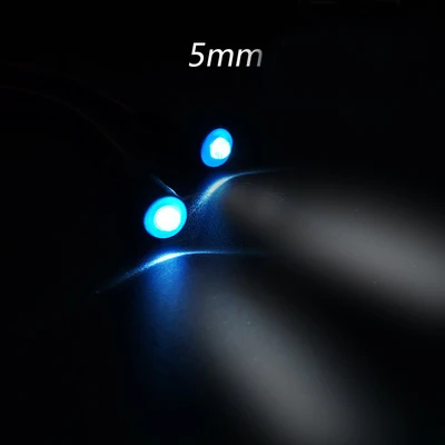 5mm blue and white 1 комплект модель автомобиля светодиодный свет полосы 5 мм/8 мм многоцветный Ангел глаз светодиодный фонарь фара для самостоятельной сборки/задний фонарь для RC автомобилей модифицированные части - Цвет: 5mm blue and white