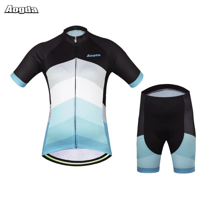 Aogda BIke Clothing Women Summer Cycling Dress Quick Dry Breathable Maillot Uniforme Ciclismo Bicycle Jersey Set | Спорт и