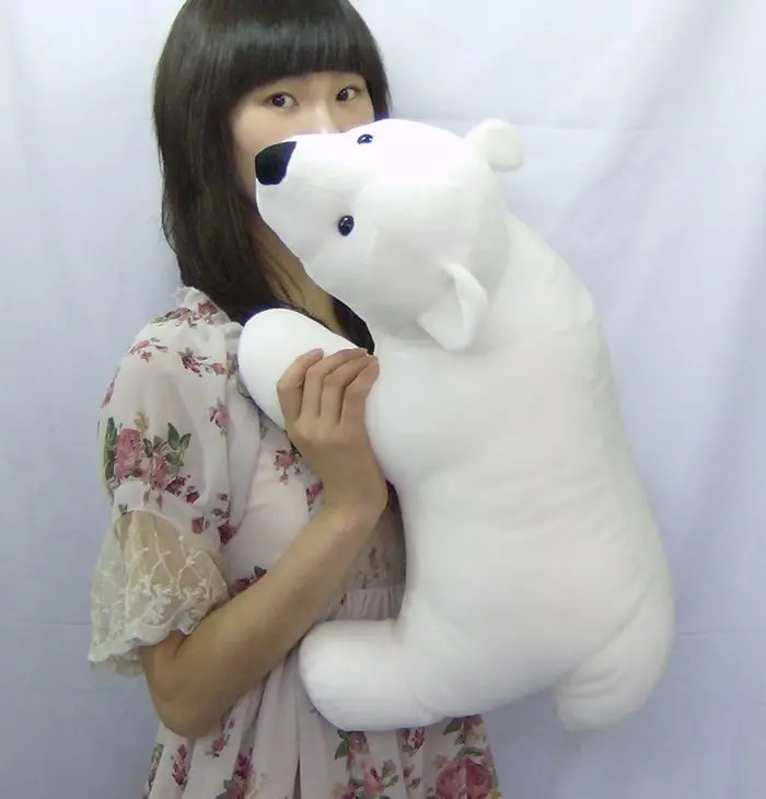 

big lovely plush The polar bear toy stuffed white standing polar bear doll gift about 55cm 0526