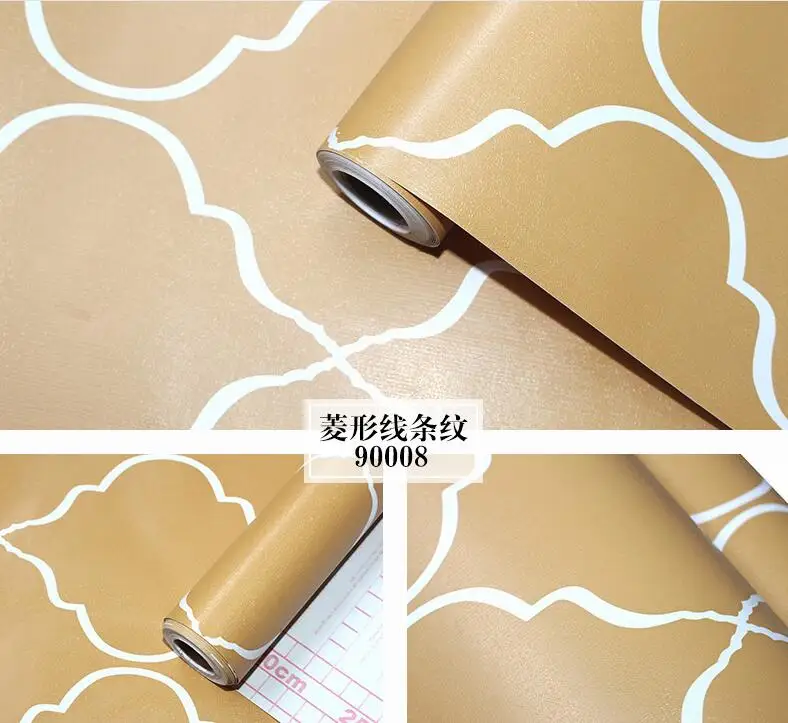 

2019 New Nordic Fashion Geometric Self Adheive Wallpaper Bedroom Home Decor Waterproof Wall Sticker For Furniture