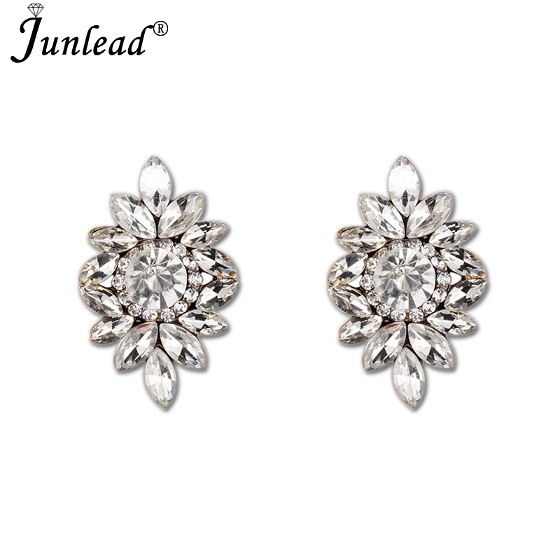 Junlead очарование Boho разноцветные Винтаж себе Роскошные хрустальные серьги Мода