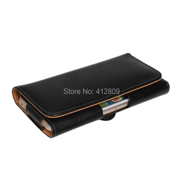 1PCS Fashion Black PU Leather Waist Holder Belt Clip Skin Pouch Cover Case for iPhone 6 6S Cellphone Bags Free | Мобильные телефоны
