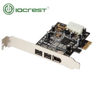 IOCREST PCI Express 3 port Firewire 1394B  1394A PCIe 1,1x1 карта TI XIO2213B чипсет