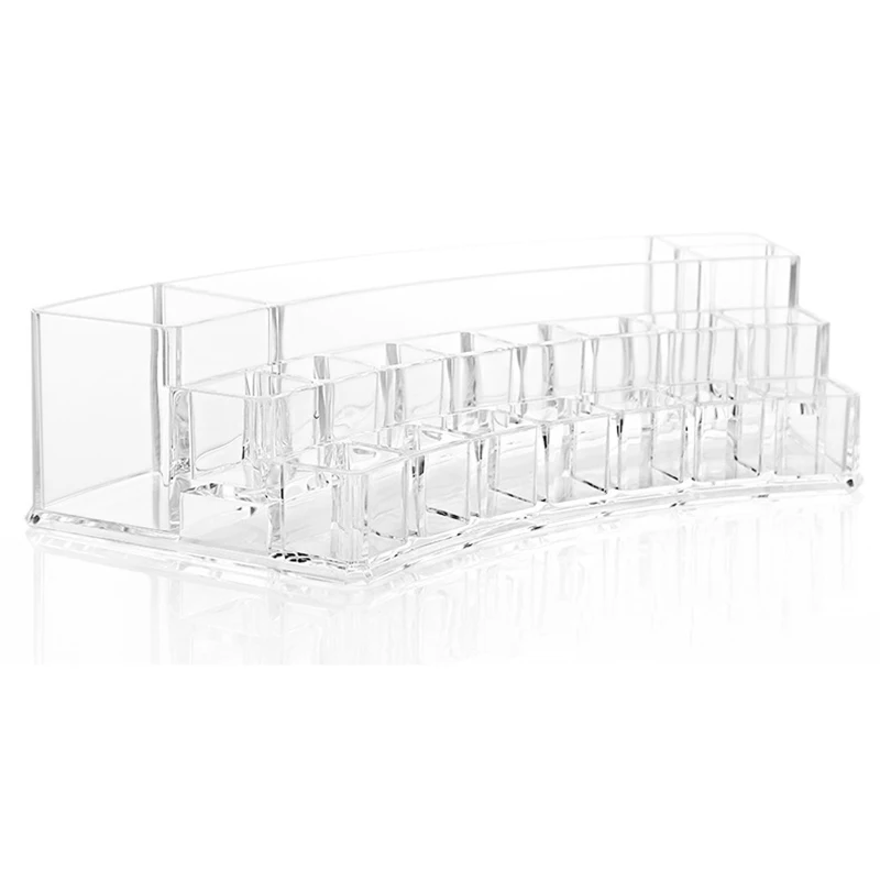 Прозрачная пластиковая подставка для помады держатель косметики коробка