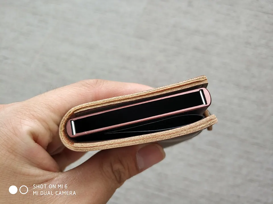 RFID Блокировка винтажный автоматический кожаный кредитный держатель для карт мужской металлический алюминиевый сплав Бизнес ID визитница тонкий кошелек